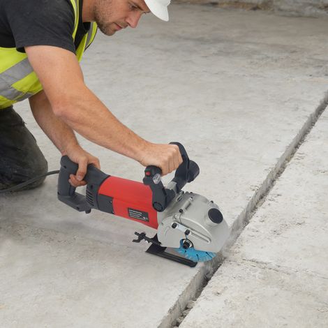 Mauernutfräse Schlitzfräse 3500W, Mauerfrase 6500 U/min, Mauerfräse Schlitzfräse  Elektrische Nut Maschine mit φ133 mm Sägeblatt, Ideal für Baustelle