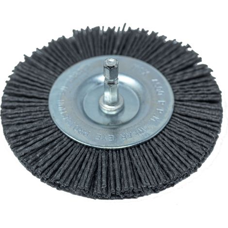 Brosse à disque en nylon 6mm tige convenant à toutes les doublures de perçage courantes (1/3)