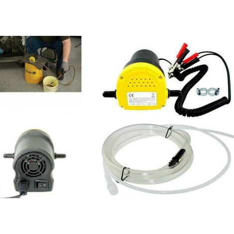 Kit Pompa Aspirazione Estrazione Cambio Olio Gasolio Diesel Elettrica 12V Auto (1/5)