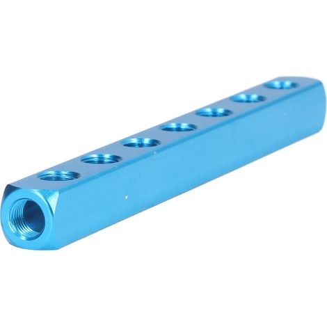 Collecteur pneumatique en aluminium, bloc de distribution d'air pour équipements d'automatisation AL-7 (1/5)