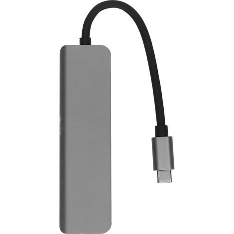 Hub USB C 5 en 1 avec HDMI, 3 ports USB, PD et 4K 30Hz - Gris (1/5)