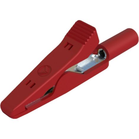 Hirschmann Test & Measurement MA 1 rt Krokodilklemme Steckanschluss 2 mm Ohne Messkategorie Rot
