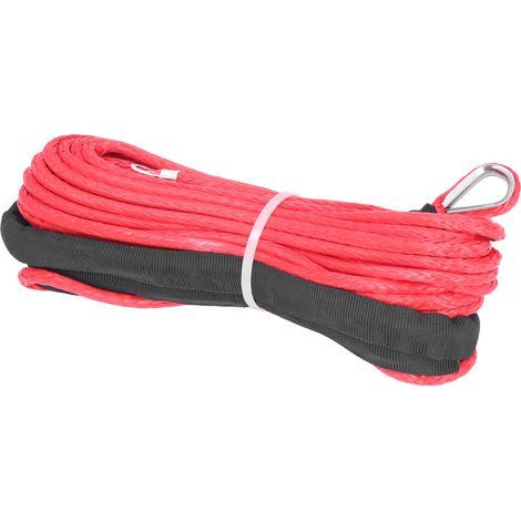 Câble de treuil 4,8mm x 15m en fibre synthétique, résistance à la rupture 5500lbs, étanche pour remorque, ATV et UTV (1/5)