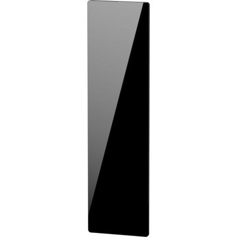 Radiateur à inertie vertical 1500W en verre noir astrakan – Compatible Intuis Connect – IP24 – K161225 (1/5)