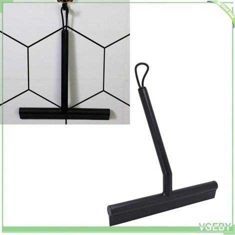 Fafeicy Raclette de douche Shower Squeegee TPE PP Soft Head Glass Door Mirror Car Window Squeegee With parapharmacie fauteuil Noir (1/5)