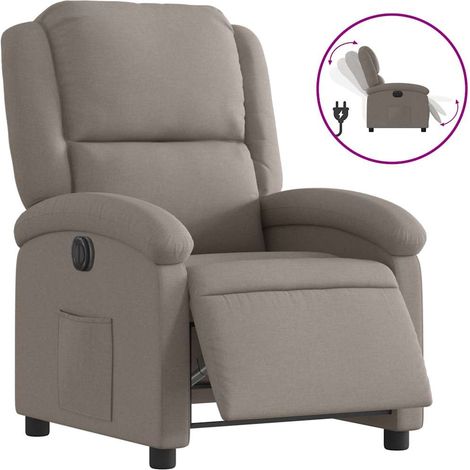Maison Exclusive - Relaxsessel Elektrisch Taupe Stoff
