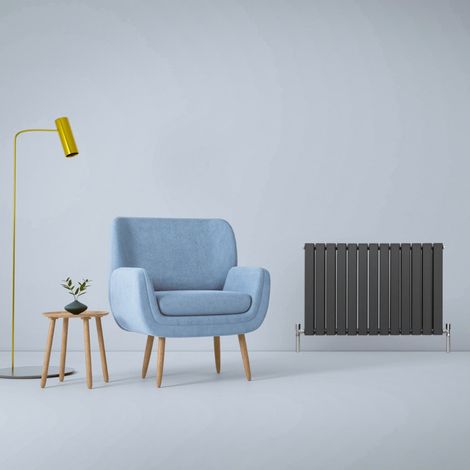 Designer Flat Panel Radiators Anthracite Grey 600mm x 910mm (1/5)