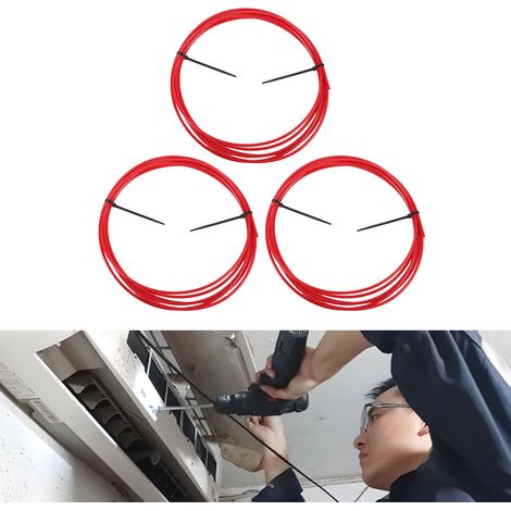 Cintreuse de tuyau en cuivre pour climatisation CT-205-04 (3 pièces) avec plage de diamètre de 1/4" et longueur de 4 mètres (bande de protection en caoutchouc intégrée) (1/5)