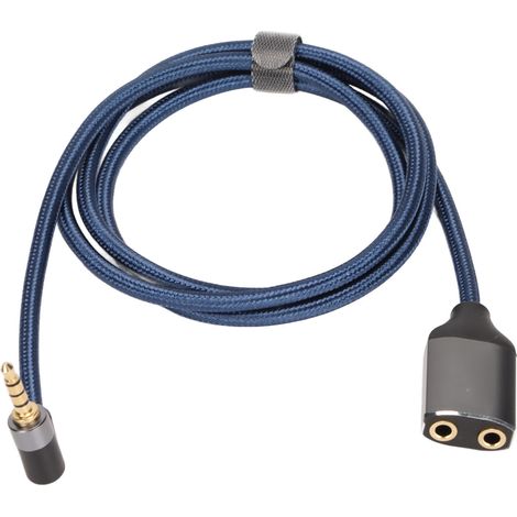 Câble audio 3.5mm mâle à double femelle coudé pour téléphones, tablettes, lecteurs MP3 - 1 mètre (1/5)