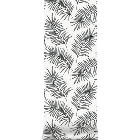 Superfresco Easy - Tapete - Scandi Leaves - Weiß/Grau - 10mx52cm