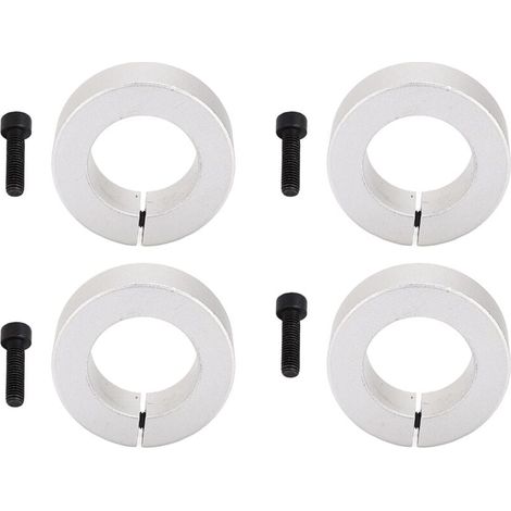 Ulisem4pcs Aluminium-Spaltwellenmanschette, 1 Zoll/25 mm Wellenverriegelungsmanschette für Rasentraktor-Garagentore (1/4)