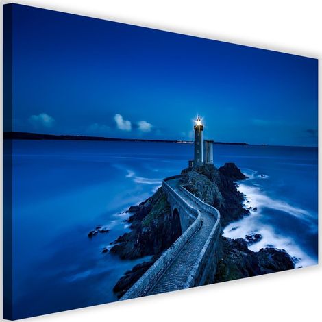 Tableau sur toile Le chemin du phare 60x40 (1/5)