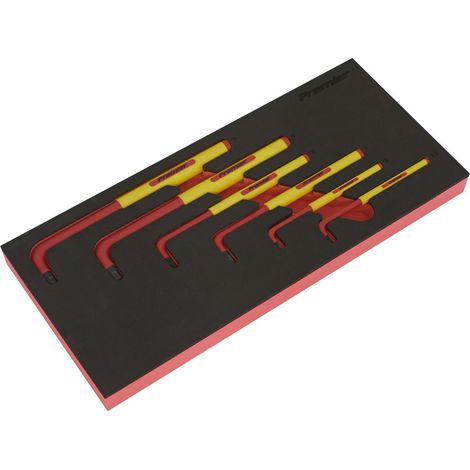 Sealey TBTE05 Premier Insulated Hex Key Set with Tool Tray 6pc - VDE Approved (1/5)