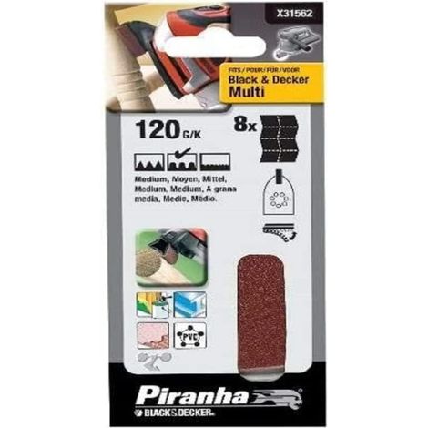 PIRANHA - DISCHI ABRASIVI IN VELCRO PERLEVIGATRICI GRANA 120
