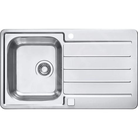 Alveus Line Maxim - Évier 865x505 mm, avec commande du vidage, inox 1085954 (1/3)