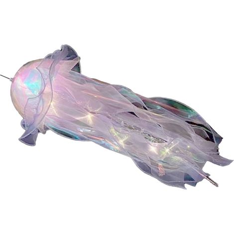 Lampe-lanterne portable lumineuse en forme de méduse, veilleuse créative à suspendre pour la décoration intérieure, violette (1/5)