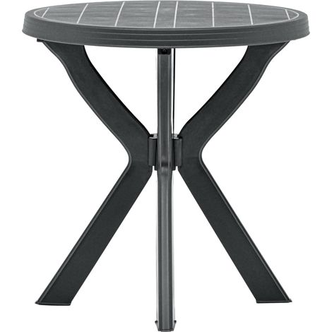 vidaXL Tavolo da Bistrot Antracite Ø70 cm in Plastica (1/5)