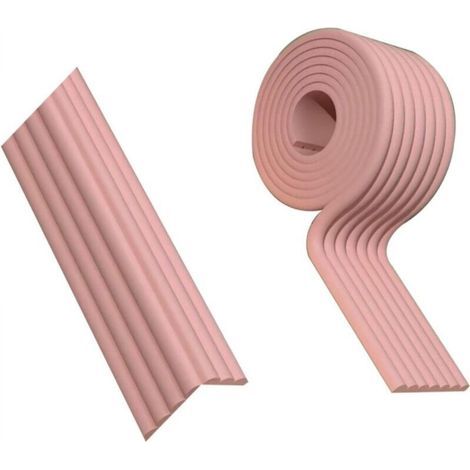 [JAMAIS UTILISÉ] Protections d'angle, bandes de protection de bord, coussins d'angle de meubles en mousse souple résistante (rose, 8 cm de large x 2 m de long). (1/4)