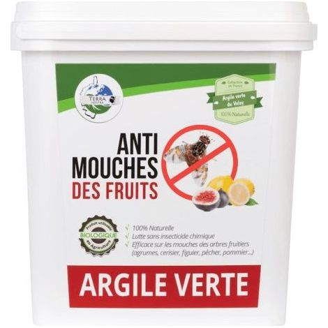 Argile verte anti mouche des fruits - Seau 3kg (1/5)