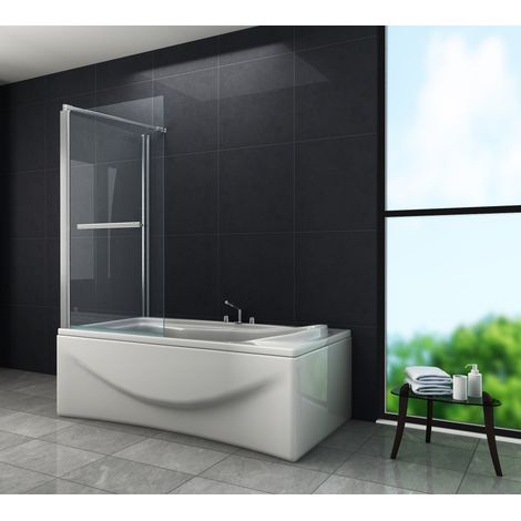 Eck-Duschtrennwand UNIONO 75 (Badewanne) (1/4)