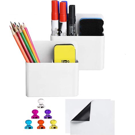 Magnetischer Whiteboard-Markerhalter, Organizer für Stifte und Schwämme