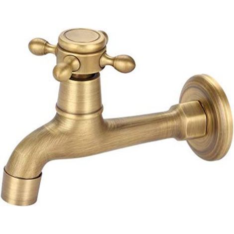 Vintage-Kupfer-Spültischarmatur, verlängert, bronzefarben, Einzel-Kaltwasser-Armatur für Küchenspüle, Wischmopp, Pool (1/5)