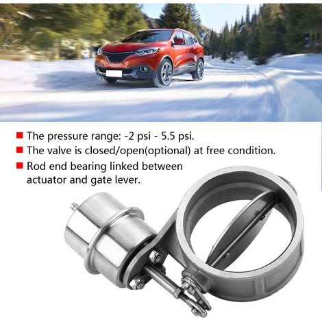 Modification de voiture : corps de soupape de tuyau d'échappement de 2 pouces, commande à distance, sonorité de voiture de sport variable, normalement fermé (1/5)