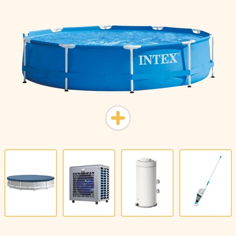 Intex Piscine Tubulaire Ronde - 366x76 cm - 5-pièces S25 (1/5)