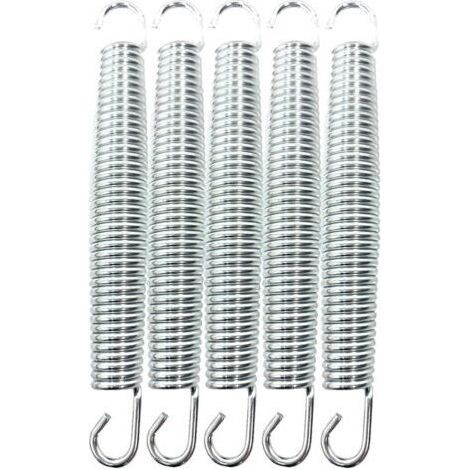 Ressorts de Trampoline Ressorts de Trampoline de Rechange Ressorts en Fer galvanisé antirouille et durables Accessoires de Trampoline 178mm/7″ (1/4)