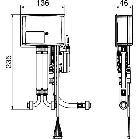Viega Mischeinheit elektronisch 9120.8 zur Verwendung mit 9120.2, 9120.3, 100x150x60mm (1/3)