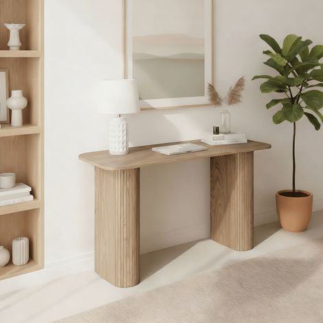 Monroe Desk Computer Office PC Study Table Workstation Home Modern Design Oak (1/5)