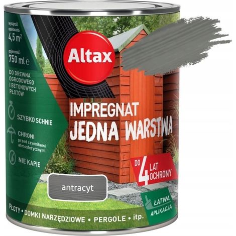 Einschicht-Imprägnierung für Holz und Beton, anthrazit, 0,75l