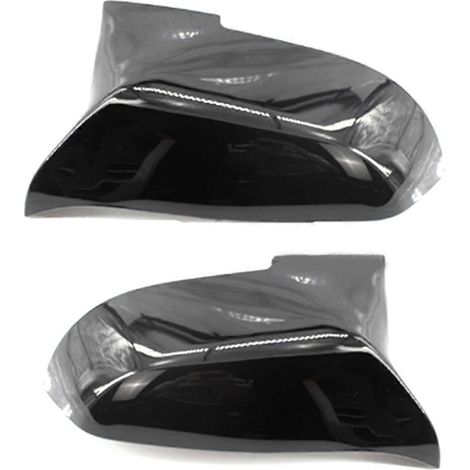 Cubierta del espejo exterior, carcasa del espejo retrovisor lateral, negro brillante (1/5)