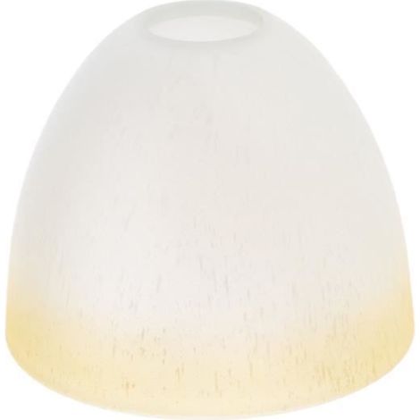 Abat-jour en Verre - HOMYL - Forme Fleur - Couleur Blanc - E27 - Style Classique