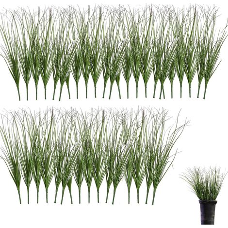 40 Botteilles de Fausses Plantes comme Vraies, 25 cm Plante Artificielle Extérieur Verte Résistante aux UV, Imperméable et Plantes Artificielles d'Extérieur pour Maison, Bureau, Jardin, Balcon (1/5)