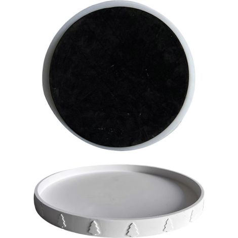 Moule en silicone à démoulage facile, motif sapin de Noël, moules décoratifs pour plateaux, fournitures artisanales, texture silicone multicolore (1/4)