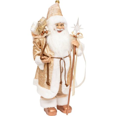 Babbo natale d oro 60 cm - Feeric lights & christmas