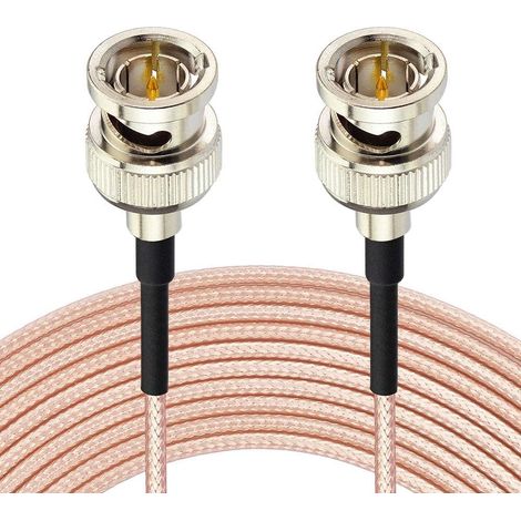 SDI Câble Coaxial RG179 Câble BNC Câble 1m 75 Ohms, pour Équipement Vidéo Caméra BMCC, Prend en Charge Câble Vidéo HD-SDI 3G-SDI 4K 8K SDI (droit, 1 pièce). (1/5)