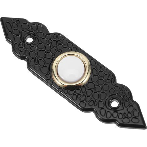 Vintage-Druckknopfschalter mit schwarzer Metall-LED, Retro-Wandschalter für Veranda/Eingang