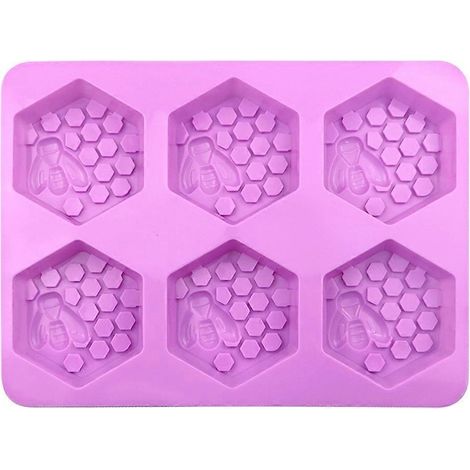 Bienenwaben-Silikonform DIY-Bastelprojekte Wiederverwendbare Seife Kerze (1/5)