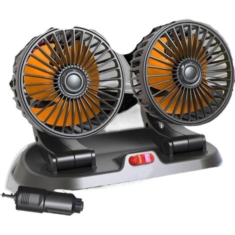 Ventilateur Double Tête 12V Voiture Refroidissement 5V 24V Usb 2 (1/4)