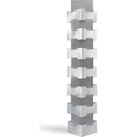 Piantana Moderna Building Polilux ® Argento E Metallo Bianco 3 Luci E27 (1/2)