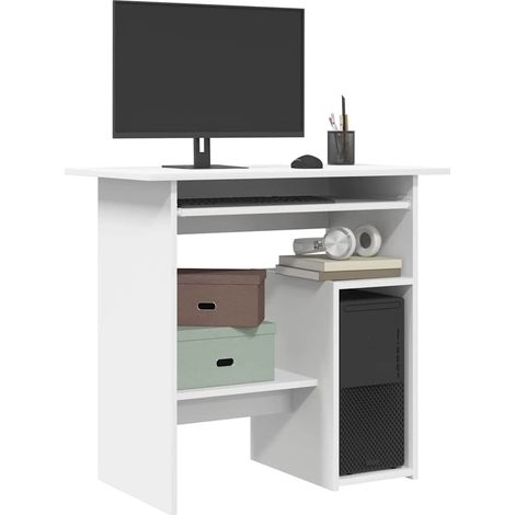 Schreibtisch Weiß 80x45x74 cm Holzwerkstoff