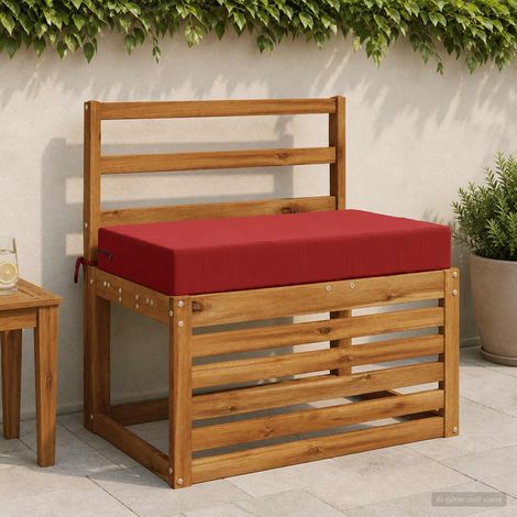 vidaXL Back Cushion SOEST 100% Polyester Wine Red 70 x 40 x 10 cm (1/5)