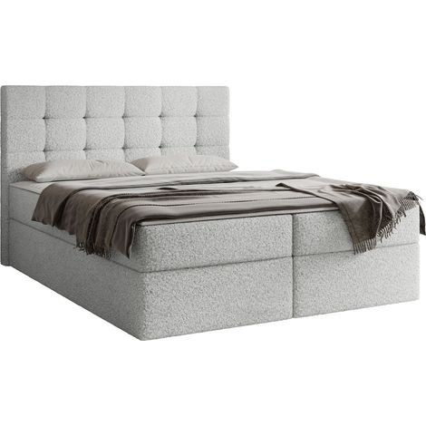 Lit boxspring Comfivo Osculum I, Lambi 11, Continental, Double, 180x200, Tissu, Disponible, 183x206x112cm (1/5)
