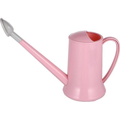 Arrosoir en plastique rose pour plantes d'intérieur (1/5)