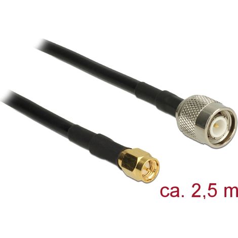 Hf tnc stecker  sma stecker cfd200 low loss 2,5 m delock