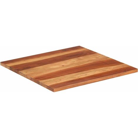 Maison Exclusive - Tischplatte Massivholz Akazie 25-27 mm 70x70 c (1/5)