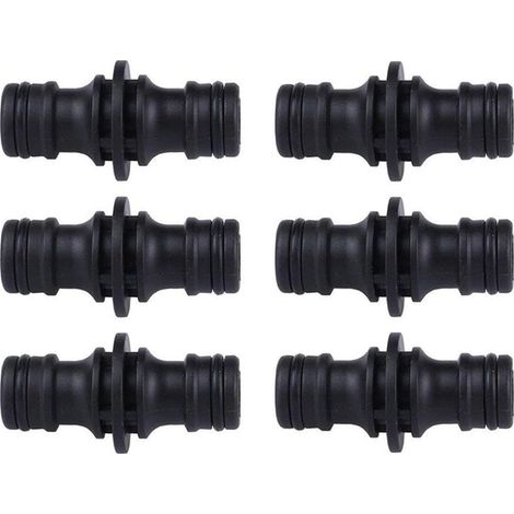 Plastique Métallique Double Mâle Connecteur Accoupleur pour rallonger Un Tuyau 6 Pack (1/5)