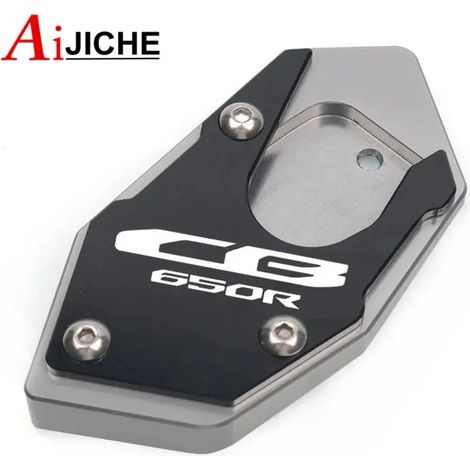 (CB650R-Titanium) Extension de béquille latérale CNC pour moto, compatible avec HONDA CB650R CBR650R 2019-2023 maxpower (1/2)